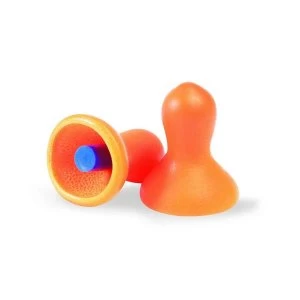 Howard Leight Quiet Uncorded Reusable Earplugs Orange Flip Top Box Pack 100 Pairs