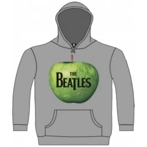The Beatles Apple Hooded Top Grey: X Large