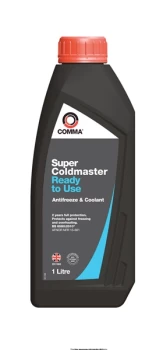 Super Coldmaster Antifreeze & Coolant - Ready To Use - 1 Litre SCC1L COMMA