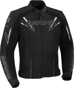 Bering Skope Motorcycle Leather Jacket, black-grey, Size L, black-grey, Size L