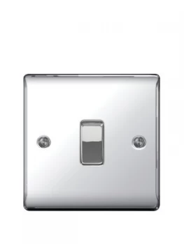 British General Electrical Raised 1G 2-Way Switch - Polished Chrome