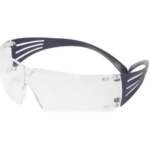 3M SecureFit 200 safety goggles, anti-fog coating, blue, clear lens