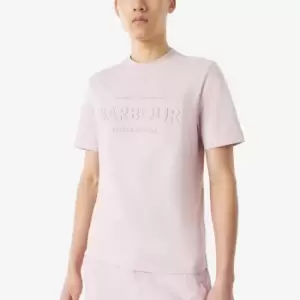 Barbour International Mens Tilt T-Shirt - Dusk Pink - M
