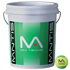MANTIS Stage 1 Green Tennis Balls Bucket 6 Dozen