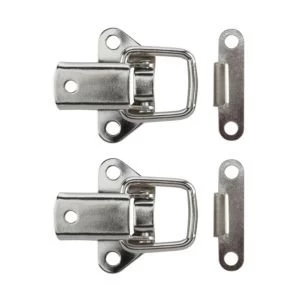 BQ Nickel Effect Toggle Plate Catch Pack of 2