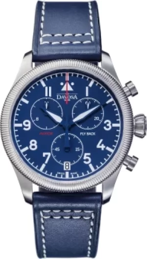Davosa Watch Aviator Quartz Chronograph Blue