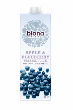 Biona Apple & Blueberry Juice - 1Ltr