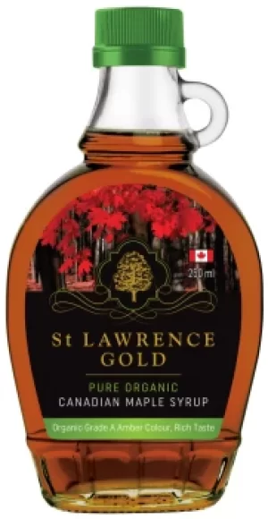 St Lawrence Gold Organic Amber Maple Syrup 250ml