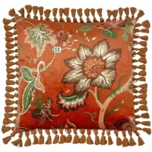 Paoletti Botanist Cushion Cover (One Size) (Brown/Green/White) - Brown/Green/White