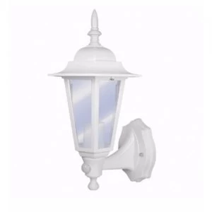 Eterna White Outdoor Wall Lantern With PIR Sensor