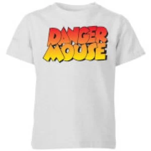Danger Mouse Colour Logo Kids T-Shirt - Grey - 11-12 Years