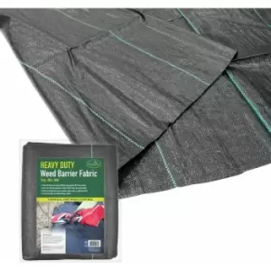 GardenKraft 10079 Heavy Duty Weed Control Fabric / 20m Coverage From 1 Individual 10m x 2m Barrier Roll / Multi Purpose Garden Landscaping Ground