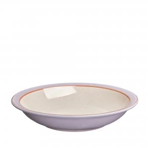 Denby Heritage Lilac Heath Shallow Rimmed Bowl