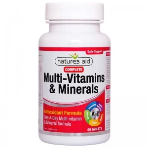 Natures Aid Complete Multi-Vitamins & Minerals 90 Tablets