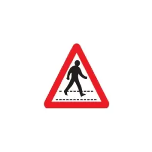 Pedestrian Crossing Post-fix Class 2 Reflective Aluminium Sign - 680 x - Sitesafe