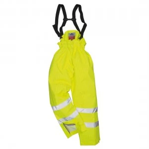 Biz Flame Hi Vis Flame Resistant Rain Unlined Trousers Yellow L