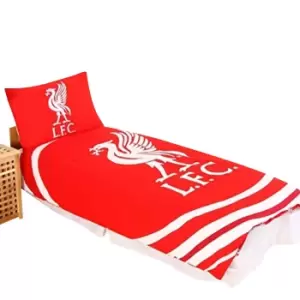 Liverpool FC Pulse Single Duvet Set (One Size) (Red/White)