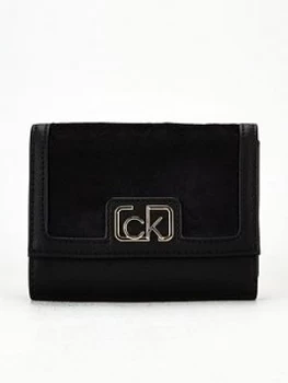 Calvin Klein Small Fold Over Purse - Black