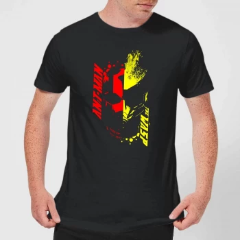 Ant-Man And The Wasp Split Face Mens T-Shirt - Black - 5XL