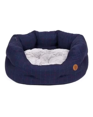 Petface Midnight Tweed Oval Bed