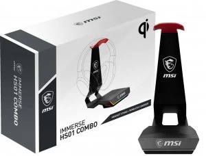MSI Immerse HS01 Combo Gaming Headset Stand & Wireless Charger