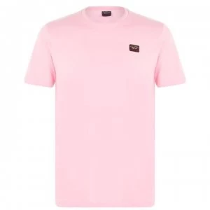 Paul And Shark Basic Crew Neck T Shirt - Pink 113