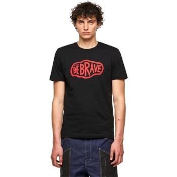 Diesel Be Brave T Shirt - Black 9XX