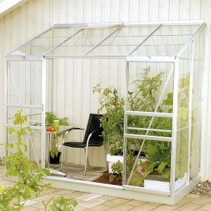 Vitavia Ida 8' x 4' Aluminium Greenhouse with FREE Base - Horticultural Glass