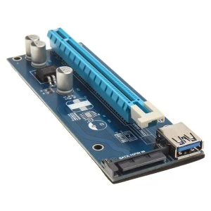 Kolink PCI-E 1x to 16x Powered Riser Card Mining Rendering-Kit SATA - 60cm