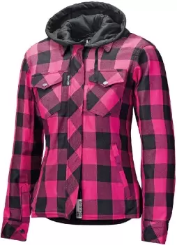 Held Lumberjack II Ladies Motorcycle Textile Jacket, black-pink, Size L for Women, black-pink, Size L for Women
