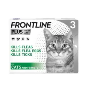 Frontline Plus Flea & Tick Treatment Cat, One Size