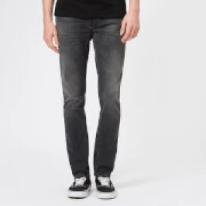 Nudie Jeans Mens Lean Dean Straight Jeans - Mono Grey - W32/L34 - Grey