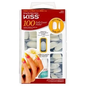 Kiss 100 Nail Active Oval Clear