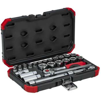 Gedore - Red 3/8″ Drive Socket Set 6-24mm 26 Pieces