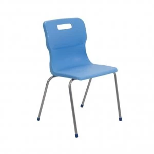 TC Office Titan 4 Leg Chair Size 6, Sky Blue