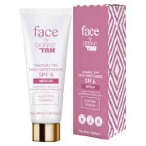 Face by Skinny Tan Gradual Tan Daily Moisturiser Medium 50ml
