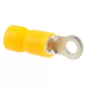 TruConnect M3.5 Stud Size Yellow 48A Ring Connector pack of 100