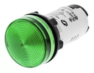 Schneider Electric, Harmony XB7, Panel Mount Green LED Pilot Light, 22mm Cutout, IP20, IP54, 26.4 V ac, 30 V dc