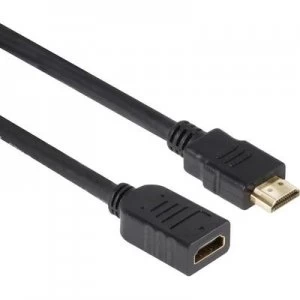 club3D HDMI Cable extension 5m Black [1x HDMI plug - 1x HDMI socket]