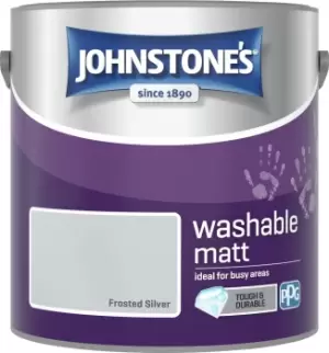 Johnstone's Washable Frosted Silver Matt Emulsion