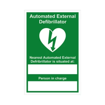 Automated External Defibrillator Nearest - RPVC (200 X 300MM)