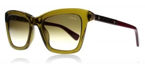 Lanvin Paris SLN673V Sunglasses Green Olive 090Y 52mm