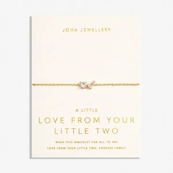 Love From Your Little Ones Two Gold Plated 18cm + 3cm Bracelet 6919