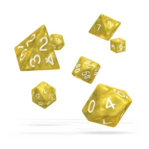 Oakie Doakie Dice RPG Set (Marble Yellow)