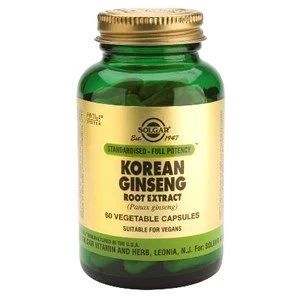 Solgar Korean Ginseng Root Extract Vegetable Capsules 60 Veg Caps