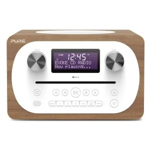 Evoke C D4 All-in-One DABFM Music System with CD Bluetooth in Walnut