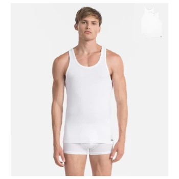 Calvin Klein 2 Pack Vests - White