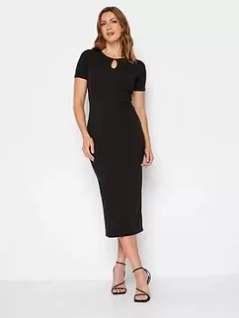 Long Tall Sally Black Detail Workwear Dress, Black, Size 12, Women