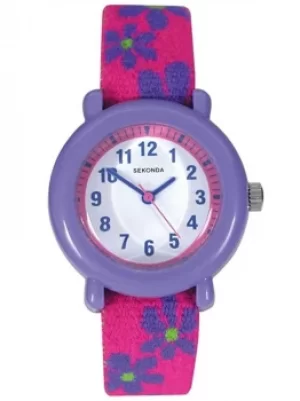 Sekonda Childrens Floral Strap Watch 4627