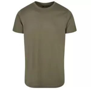 Build Your Brand Mens Basic Round Neck T-Shirt (S) (Olive)